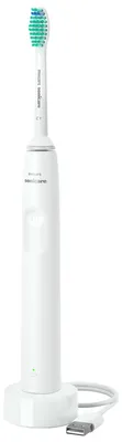 Produktbild von Philips Sonicare elektrische Schallzahnbürste der Serie 2100 HX3651/13, 31.000 Bewegungen/Minute, Quadpacer- und SmarTimer-Timer, schlankes, ergonomisches Design, 1 Bürstenkopf, Weiß
