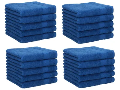 Produktbild von Betz 20 Stück Seiftücher NEAPEL 100% Baumwolle Größe 30x30 cm Farbe - blau