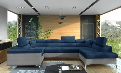 Produktbild von Wohnlandschaft Couch Eckgarnitur U Form Sofa Eckcouch Ecksofa Garnitur Polster