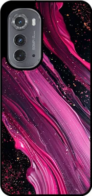 Produktbild von Smartphonica Phone Case Fit für Motorola Edge 2022 mit Marmor-Druck - TPU zurück Abdeckung Fall Marmor-Design - lila rosa