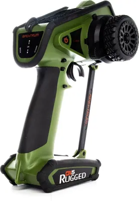 Immagine prodotto di Telecomando Spektrum RC DX5 Rugged Smart Tech. Trasmettitore DSMR a 5 canali verde