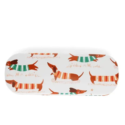 Produktbild von Brillenetui Sausage Dog Dackel-Motiv Hartschale, ca. 15 x 5,5 x 3,5 cm