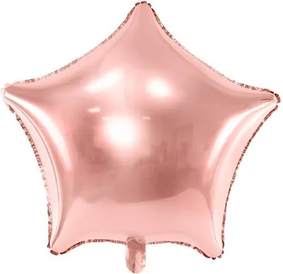 Obrázok produktu pre Fóliový balón Hviezda, ružové zlato 70 cm XXL