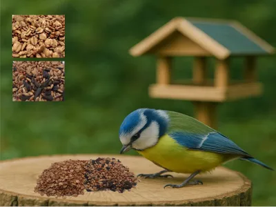 Produktbild von Kombiangebot 10kg Fettfutter & 10kg Streufutter Vogelfutter Wildvogelfutter