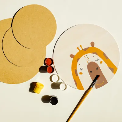 Produktbild von Creative Deco 10 Runde MDF Platten | 30 cm x 30 cm x 0,3 cm | Dünne Holz-Platten für Laser, CNC Router, Modellierung, Laubsäge