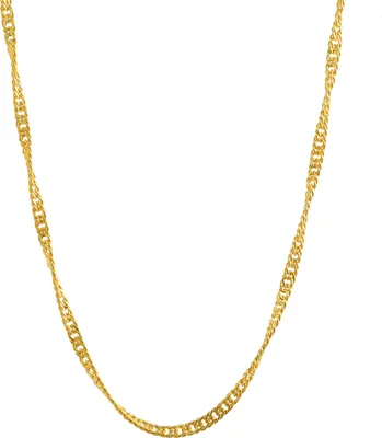Produktbild von Goldkette Singapurkette Länge 40cm - Breite 1,0mm - 585-14 Karat Gold