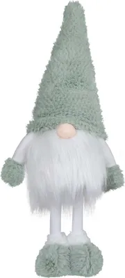 Produktbild von Weihnachten Deko Figur Wichtel stehend 35cm (50cm) grün weiß
