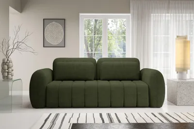 Produktbild von Sofa 3-Sitzer mit Schlaffunktion CARIA in Stoff Quelle Grün