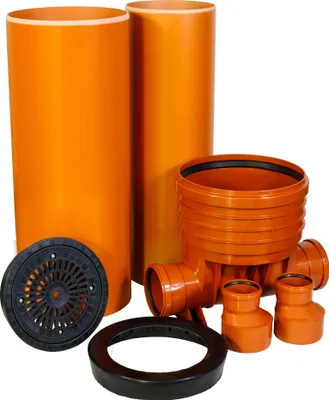 Produktbild von ScarMaxx Schachtsystem Set - H210cm, B85cm - 2x DN110 - 2 x Reduzierung 160/110