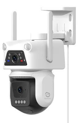 Immagine prodotto di Telecamera di sicurezza esterna con doppia lente, visione a 360°
