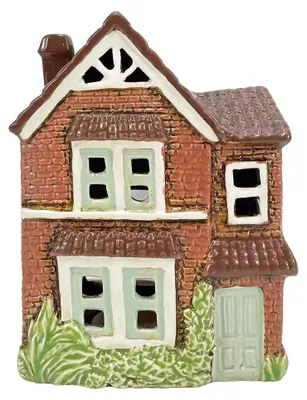 Produktbild von Clayre & Eef Teelichthalter Haus Braun Keramik