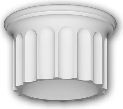 Produktbild von Profhome 412003 Vollsäulen Segment Fassadenstuck Säule Fassadenelement