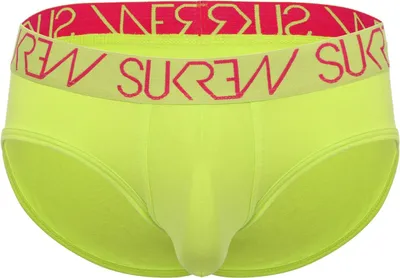 Image de SUKREW - Sous-vêtement Slips Hommes - Apex Brief Lime - 1x Taille S