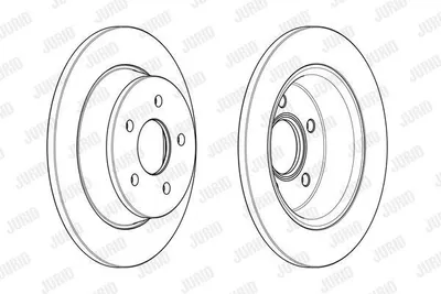 Produktbild von 2x JURID Bremsscheibe 562655JC für FORD Kuga Mk2 (DM2) TRANSIT CONNECT Kombi