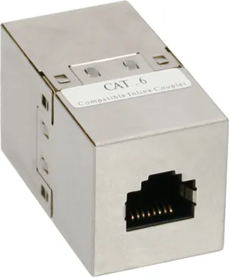 Zdjęcie produktu dla InLine 4043718041084, RJ45, RJ45, Żeńska/Żeńska, Srebrny
