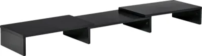 Image de Support pour écran, longueur réglable, design peu encombrant, noir