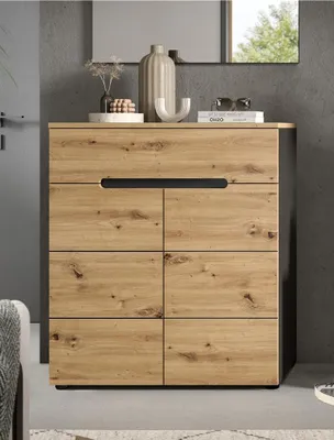 Produktbild von Canu Schuhschrank 1 Schublade 2 Türen Eiche Nachbildung.