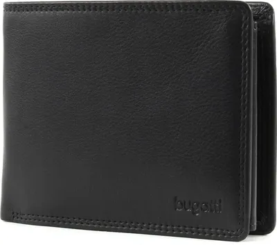 Produktbild von bugatti Geldbörse Simbiosi Coin Wallet with Zip Compartment 9CC Black schwarz