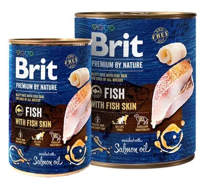 Obrázok produktu pre Brit Premium By Nature Ryby a rybia koža konzerva 400g