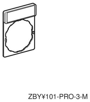Produktbild von Schneider Electric Schildträger (O-I) ZBY2178