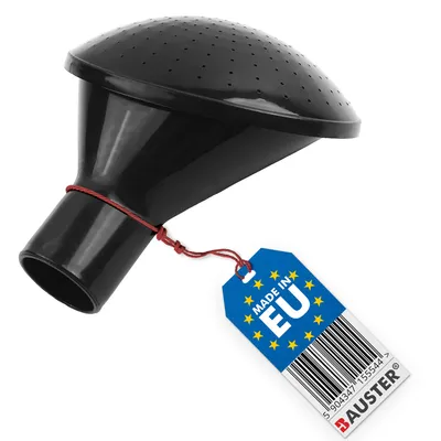 BAUSTER® Ersatzbrause für Gießkannen 10-15 Liter Ø 2,5cm Giesskannenbrause Schwarz