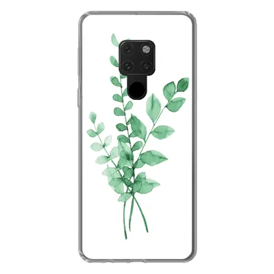 Produktbild von MuchoWow® Handyhülle Schutzhülle Hülle für Huawei P40 Lite Aquarelle - Blätter - Pflanzen Silikon Softcase Handy Hülle - Handy