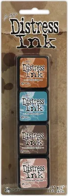 Produktbild von Ranger Distress Ink Mini Kit 6 Vintage Stempelkissen Set für Papier