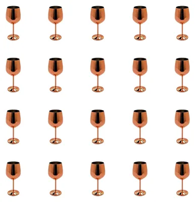 Produktbild von 20 Stück Trinkkelche Kupferbecher gehämmert Cocktailtassen