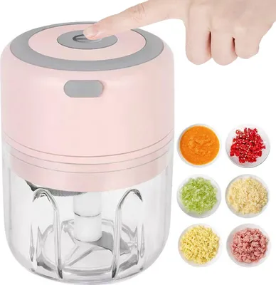 Zdjęcie produktu dla Verk 24330 Rozdrabniacz do warzyw USB 250 ml różowy