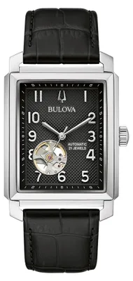 Produktbild von Bulova Herren Armbanduhr 96A269 Sutton Automatik Lederband