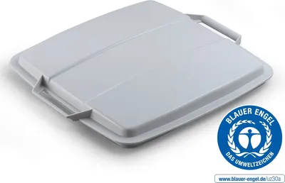 Zdjęcie produktu dla DURABLE Pokrywa ECO do pojemnika DURABIN® 90L kwadratowy, Szary, 1800506050