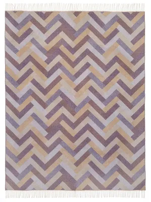 Produktbild von Eagle Products Plaid VIENNA, 135x195 cm, walnuss, hellblau, pflaume