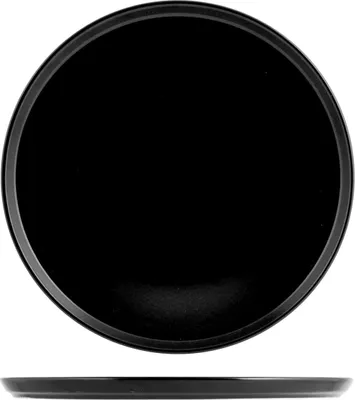 Produktbild von H&H 6637833 Pizzateller, Steingut, Schwarz, 33 cm