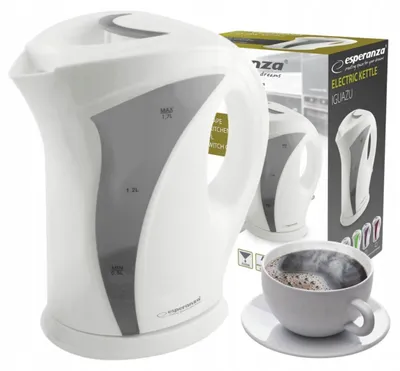 Produktbild von Esperanza Iguazu Kabelloser Wasserkocher 1.8L 2200W Weiß