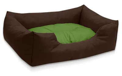 Obrázek produktu pro Pelíšek pro psy MIMI, pohovka pro psy, polštář pro psy, (D) cca 80x65x18cm, GREEN-FIELD (hnědá/zelená)