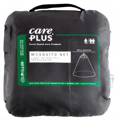 Productafbeelding van Care Plus Muggengaas, lichtgewicht model, piramidevormig, voor 2 personen, wit, 2250 mm, 480 g, 1 stuk