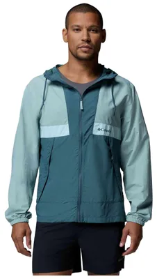 Produktbild von Schuhe Columbia Chaqueta con capucha Columbia Spire Valley Windbreaker azul turquesa für Herren