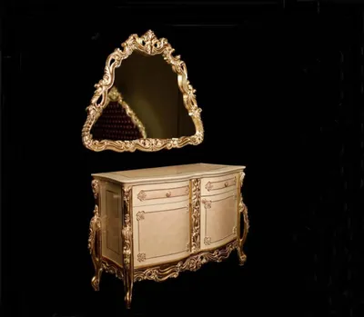 Produktbild von Klassisches Schlafzimmer Set Doppelbett 2x Nachttische Kommode Schrank