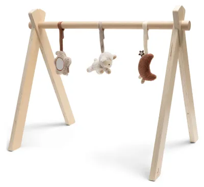 Produktbild von Jollein Spielbogen Baby Anhänger - 3er Set mit Mond, Schaf & Stern - Mit Schlauf