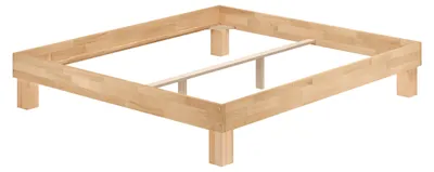 Produktbild von Überlanges Bett Doppelbett Einzelbett Buche geölt wählbare Liegenflächenbreite V-60.87-220