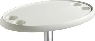 Zdjęcie produktu dla Owalny stół z materiału kompozytowego biały 762x457 mm - Osculati 48.417.51