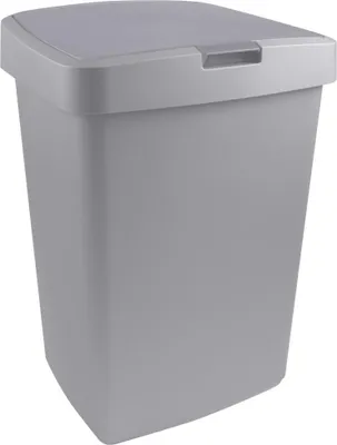 Produktbild von Sunware Klappdeckel-Abfalleimer Delta 50 l, grau