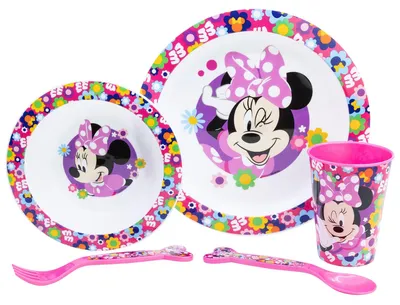 Obrázek produktu pro Sada talířů Disney Mickey Mouse – 5dílná dětská sada nádobí