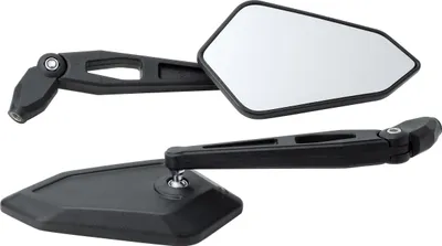 Produktbild von Hashiru Lenkerspiegel M10x1,25R Schwenkbar Mattschwarz für Ducati