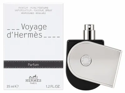 Productafbeelding van Hermès Voyage D'Hermès Parfum, navulbaar, 35 ml (unisex), AI-gegenereerde afbeelding