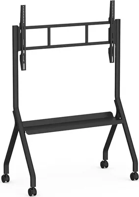 Produktbild von TV-Ständer, höhenverstellbarer Rollwagen, kaltgewalzter Stahl, stabil, mit Bremse, für 55–100 Zoll Fernseher