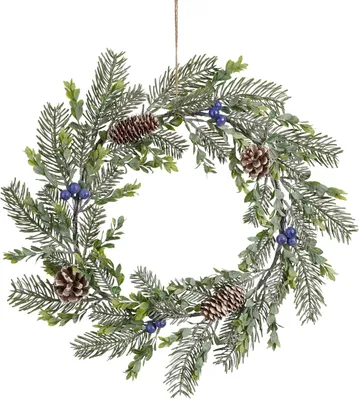 Produktbild von House of Seasons Weihnachtskranz - Ø42 cm - Grün