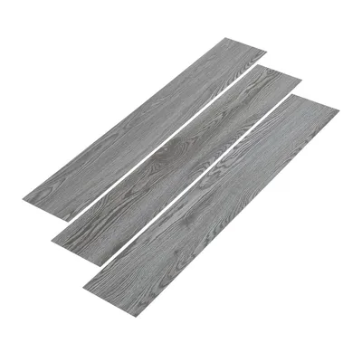 Produktbild von 36 Dielen PVC Bodenbelag Vinylboden Vinyl Fliesen Laminatboden Fußboden Selbstklebend Grau 5m²