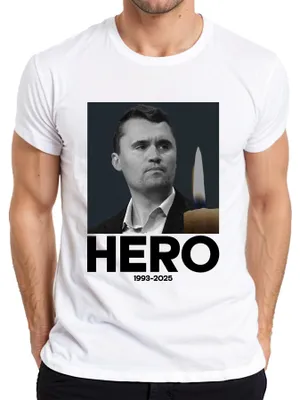 Produktbild von Charlie Kirk Hero Ruhe in Frieden Republikaner Berater Präsident Herren T-Shirt, Weiß, S