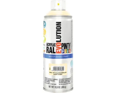 Immagine prodotto di Vernice a spruzzo PINTYPLUS EVO a base d'acqua 400ml crema RAL1015